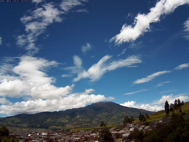 Kolumbie, sopka Galeras